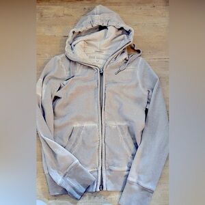 Vintage y2k true religion zip up hoodie light grey